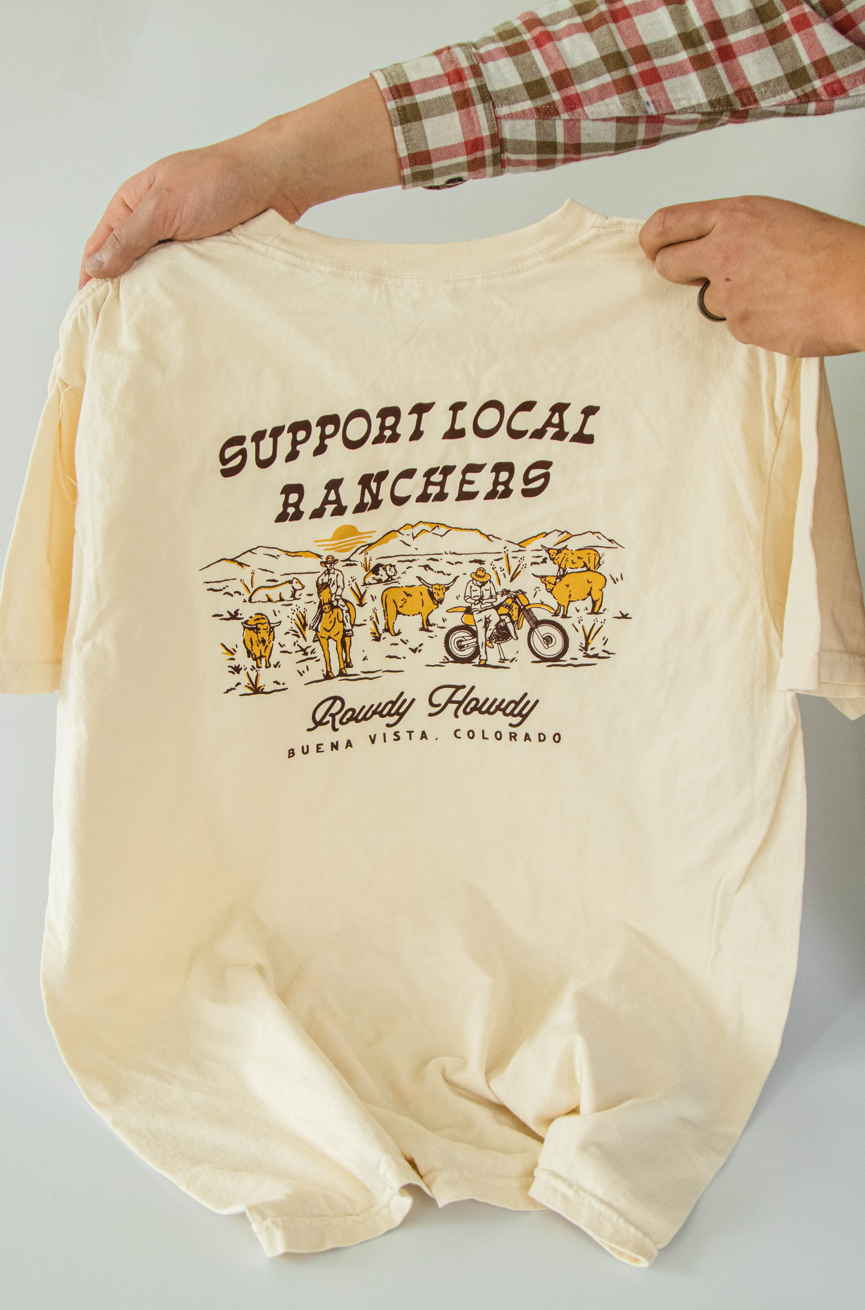 Support Local Ranchers T-Shirt Ivory