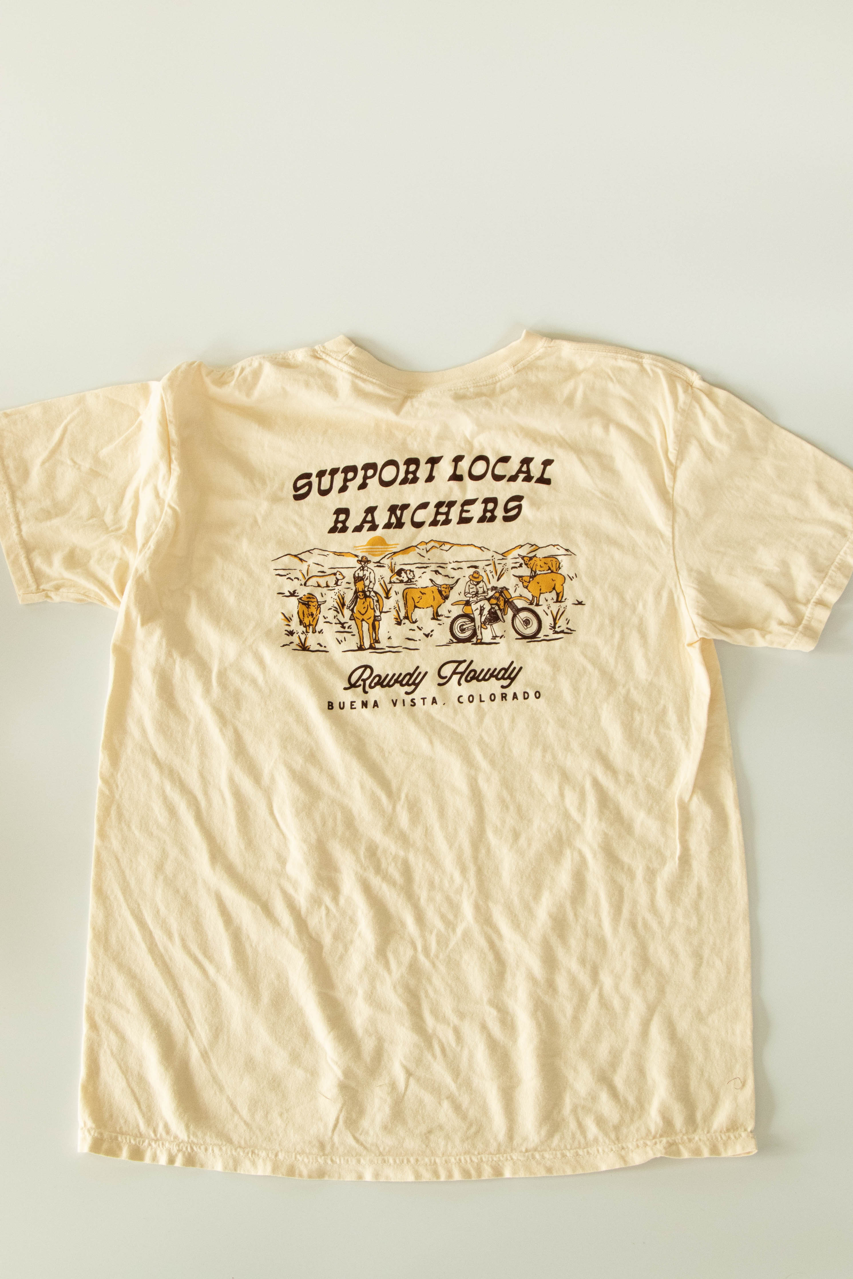 Support Local Ranchers T-Shirt Ivory